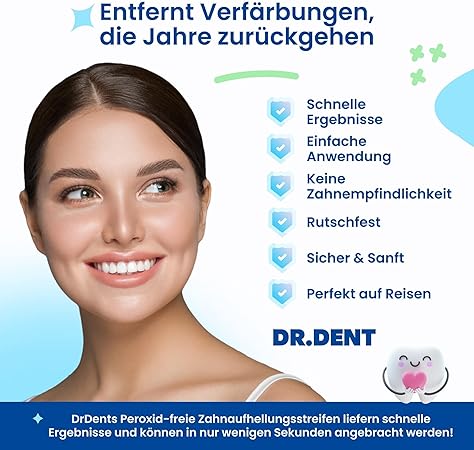 👨⚕️Von der CED empfohlen✅Professional Zahnaufhellungsstreifen 21 Anwendungen - Zahnschmelz-sicher - Ohne Schmerzempfindlichkeit - Professionelle Zahnbleaching Strips - 42 Streifen + Mundöffner Inklusive