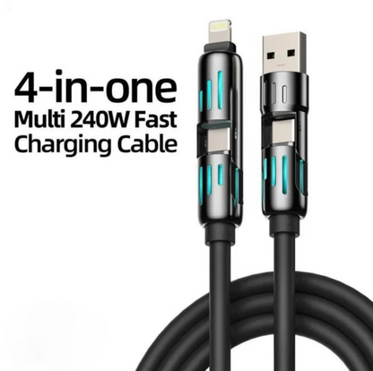 QIAWI -4-in-1 Multi USB Charging Cable 240W