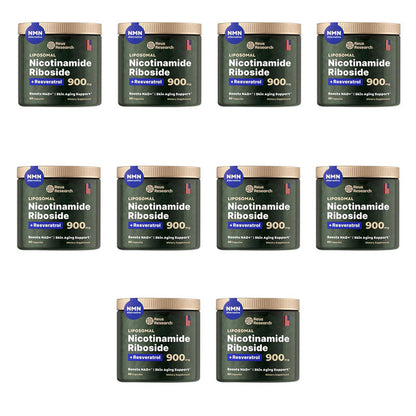 '-Reus Research NR900 – NAD+ Nahrungsergänzungsmittel zur Unterstützung der Hautalterung, für mehr Energie und Konzentration – 80 Stück – Vitamin- und Wellness-Ergänzungsmittel