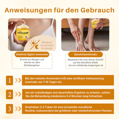 Oveallgo® VitiClear Pro Hautpflegecreme – 90% effektive Linderung bei Vitiligo