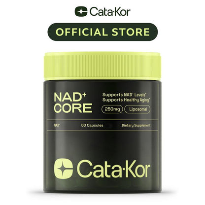 Cata-Kor 250 mg – NAD+-Nahrungsergänzungsmittel zur Unterstützung der Hautalterung, für mehr Energie und Konzentration – 60 Stück – Vitamin- & Wellness-Nahrungsergänzungsmittel, essbar
