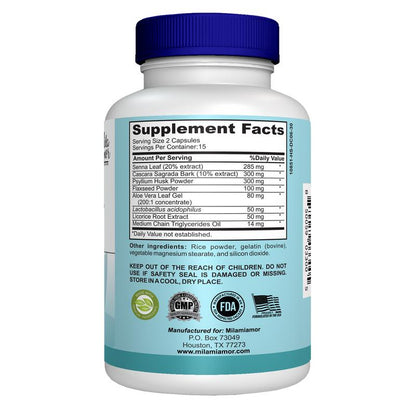 15-Tage-Reinigung – Unterstützung für Darm und Dickdarm | Fortschrittliche Formel mit Ballaststoffen | Hergestellt in den USA