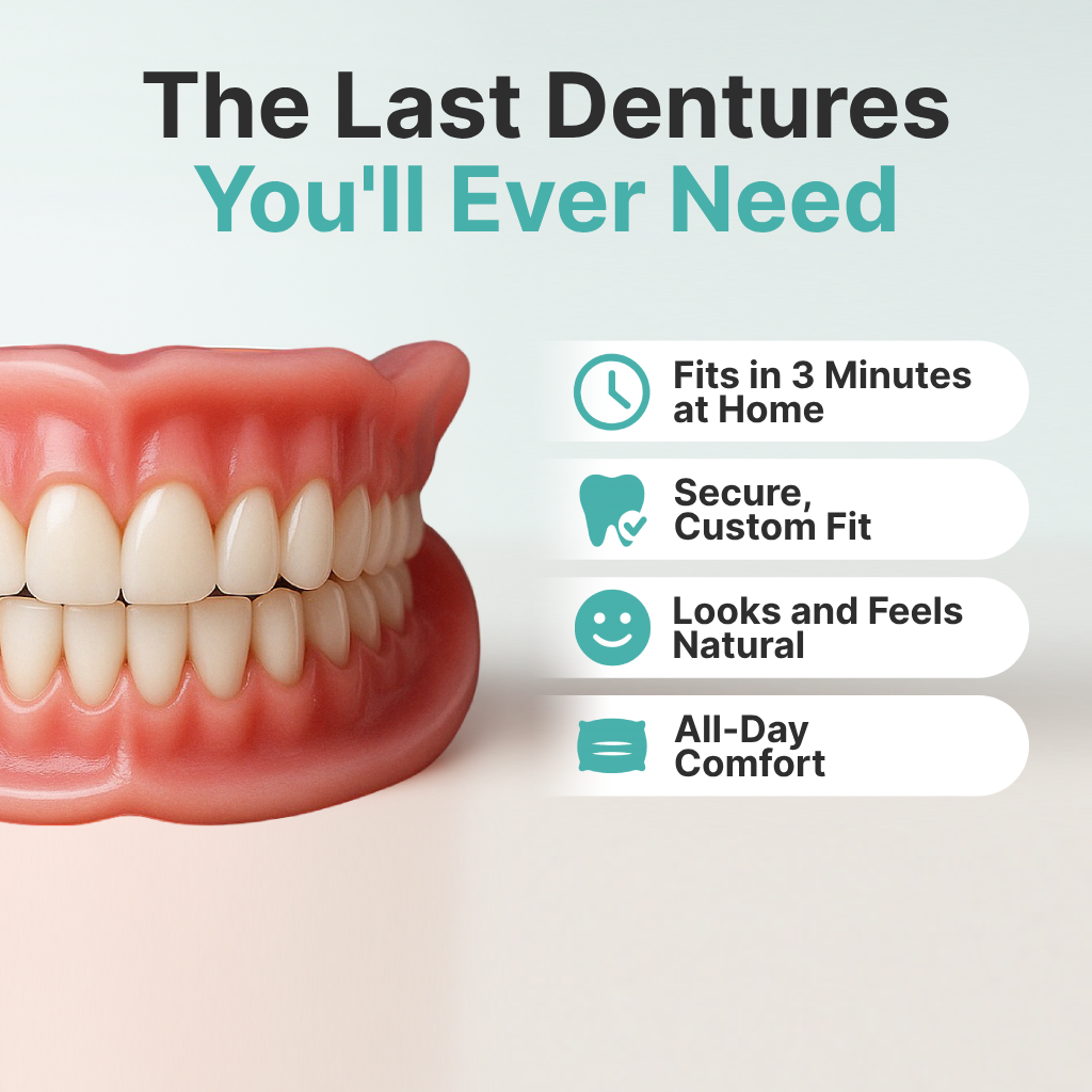 🌎Ends Today: 70% OFF! ⏰Shopemilees™ Medical Full Denture with Strong Suctiond🦷Obtain American Dental Association (ADA) Certification