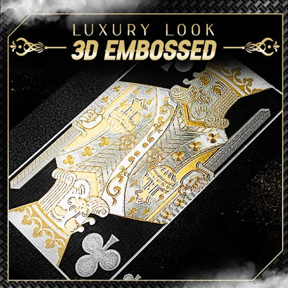 Schwarz-Goldene Luxus-Spielkarten