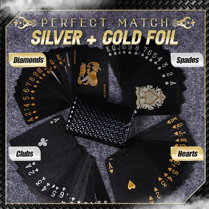 Schwarz-Goldene Luxus-Spielkarten