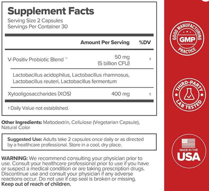 URO Probiotika für Frauen – 60 Stück (1er-Pack) – Probiotika für Frauen – pH-Balance mit Präbiotika und Lactobacillus-Probiotika-Mischung