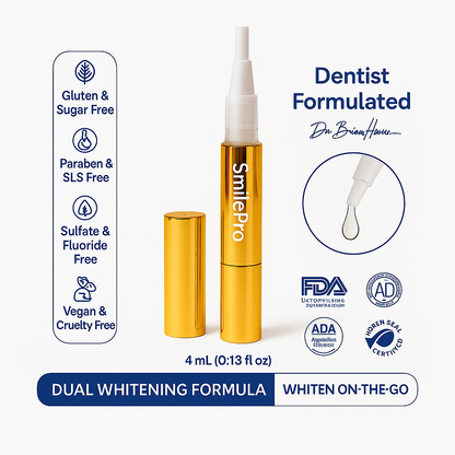 Extra-Strength Teeth Whitening Serum Pen + Dual-Peroxide Formula & Xylitol