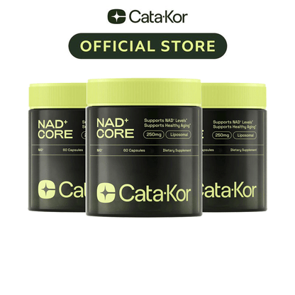 Cata-Kor 250 mg – NAD+-Nahrungsergänzungsmittel zur Unterstützung der Hautalterung, für mehr Energie und Konzentration – 60 Stück – Vitamin- & Wellness-Nahrungsergänzungsmittel, essbar