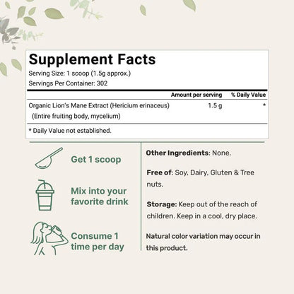 Bio-Igelstachelbart-Pulver