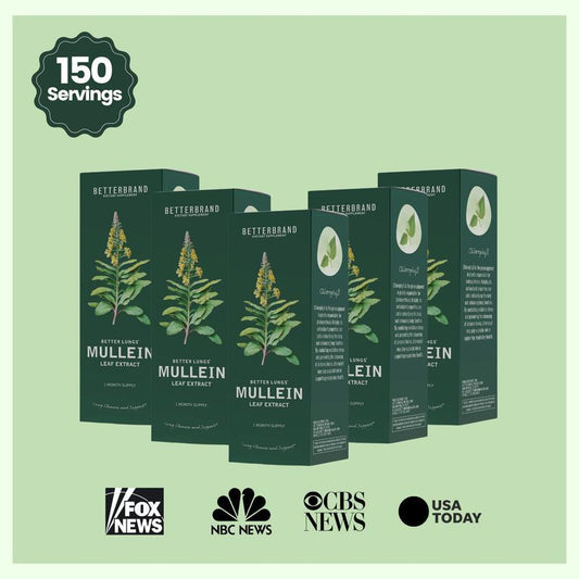 BetterLungs Königskerzenblätter- & Chlorophyll-Extrakt-Tropfen zur Lungenentgiftung, Nahrungsergänzungsmittel