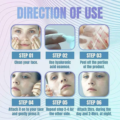 🛒🛍️✨HEIßER VERKAUF 🏷️5 Paar Lift-Aufkleber zur Gesichtsernährung 🌱und Faltenentfernung