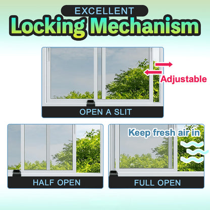 Diebstahlsicheres Sicherheitsschloss für Schiebetüren und Fenster