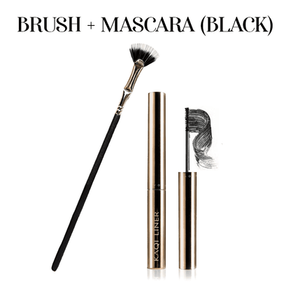 Fächerförmiger abgewinkelter Pinsel